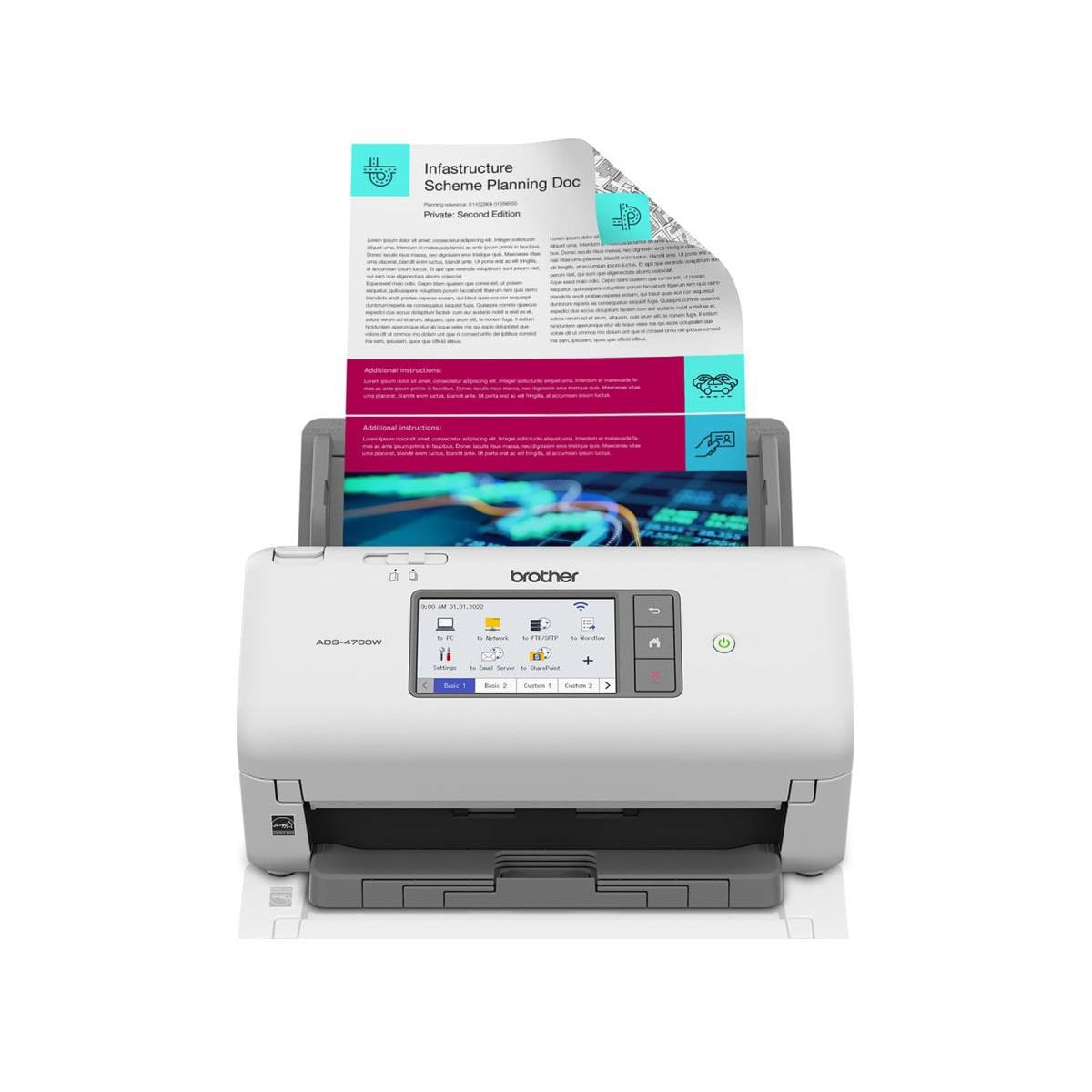 BROTHER ADS-4700W Professional Desktop Scanner for Business Workgroups (ADS4700W)