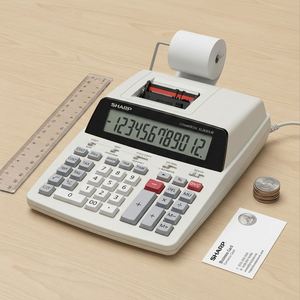 SHARP ELECTRONICS 12 Digit Commercial Printing Calculator (EL2630LW) - Cartouches Certifiees
