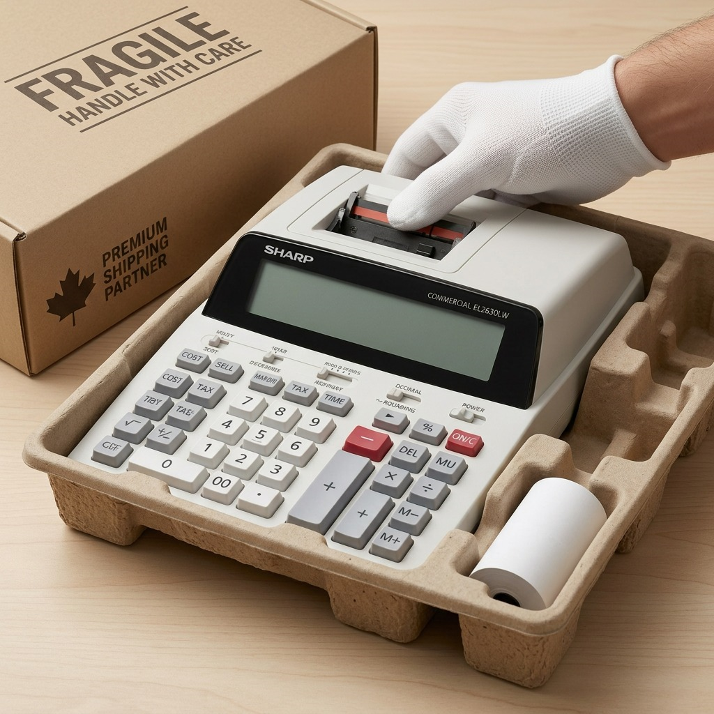 SHARP ELECTRONICS 12 Digit Commercial Printing Calculator (EL2630LW) - Cartouches Certifiees