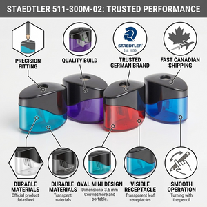 STAEDTLER Mars Limited SHARPENER OVAL MINI ASS. (511-300M-02) - Cartouches Certifiees