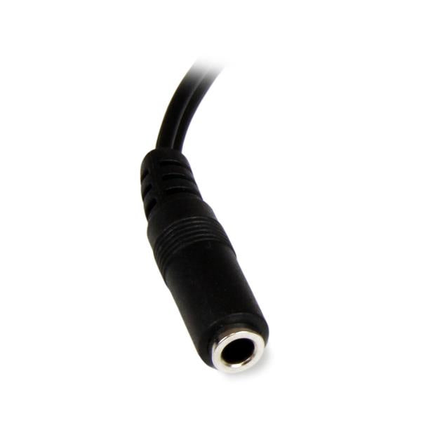 STARTECH 0.152m 3.5mm - 2xRCA m/f audio cable 0,152 m Black (MUFMRCA) - Cartouches Certifiees
