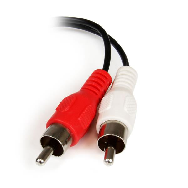 STARTECH 0.152m 3.5mm - 2xRCA m/f audio cable 0,152 m Black (MUFMRCA) - Cartouches Certifiees