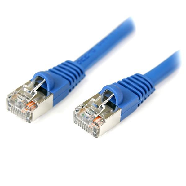 STARTECH 15 ft Blue Shielded (Snagless) Category 5e (350 MHz) STP Patch Cable networking cable 4,57 m (S45PATCH15BL) - Cartouches Certifiees