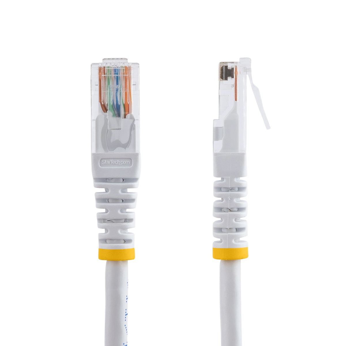 STARTECH 15 ft White Molded Category 5e (350 MHz) UTP Patch Cable networking cable 4,57 m (M45PATCH15WH) - Cartouches Certifiees