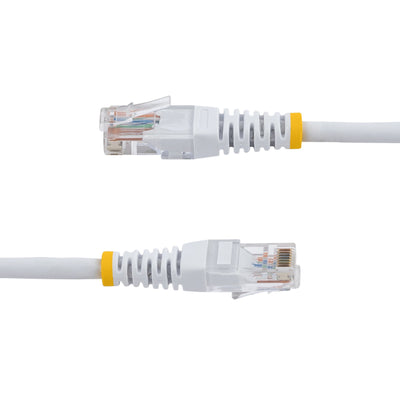 STARTECH 15 ft White Molded Category 5e (350 MHz) UTP Patch Cable networking cable 4,57 m (M45PATCH15WH) - Cartouches Certifiees