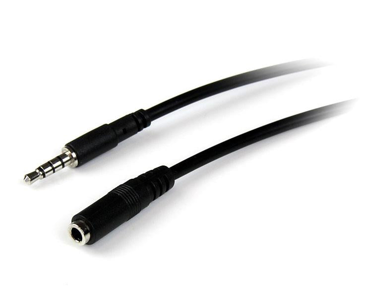 STARTECH 2m 3.5mm/3.5mm audio cable Black (MUHSMF2M) - Cartouches Certifiees