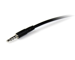 STARTECH 2m 3.5mm/3.5mm audio cable Black (MUHSMF2M) - Cartouches Certifiees