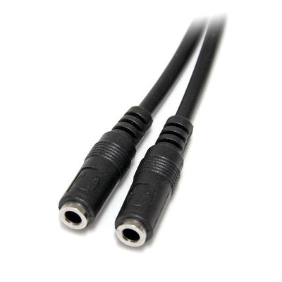 STARTECH audio cable 0,2 m 3.5mm 2x3.5mm Black (MUY1MFFS) - Cartouches Certifiees
