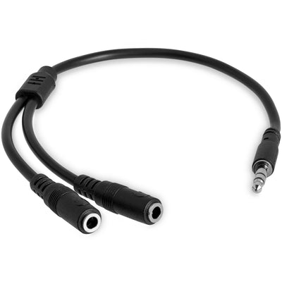 STARTECH audio cable 0,2 m 3.5mm 2x3.5mm Black (MUY1MFFS) - Cartouches Certifiees