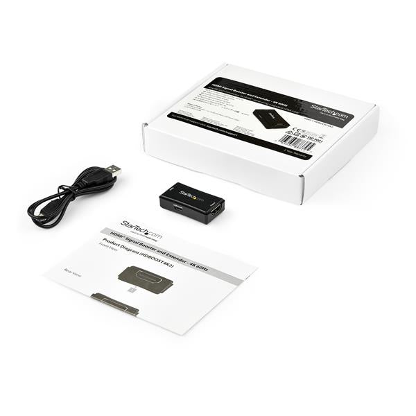STARTECH AV extender AV repeater Black (HDBOOST4K2) - Cartouches Certifiees