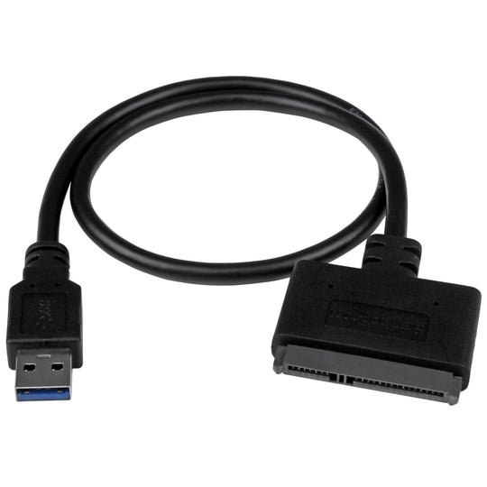 STARTECH cable gender changer USB 3.1 A SATA 7+15 pin Black (USB312SAT3CB)