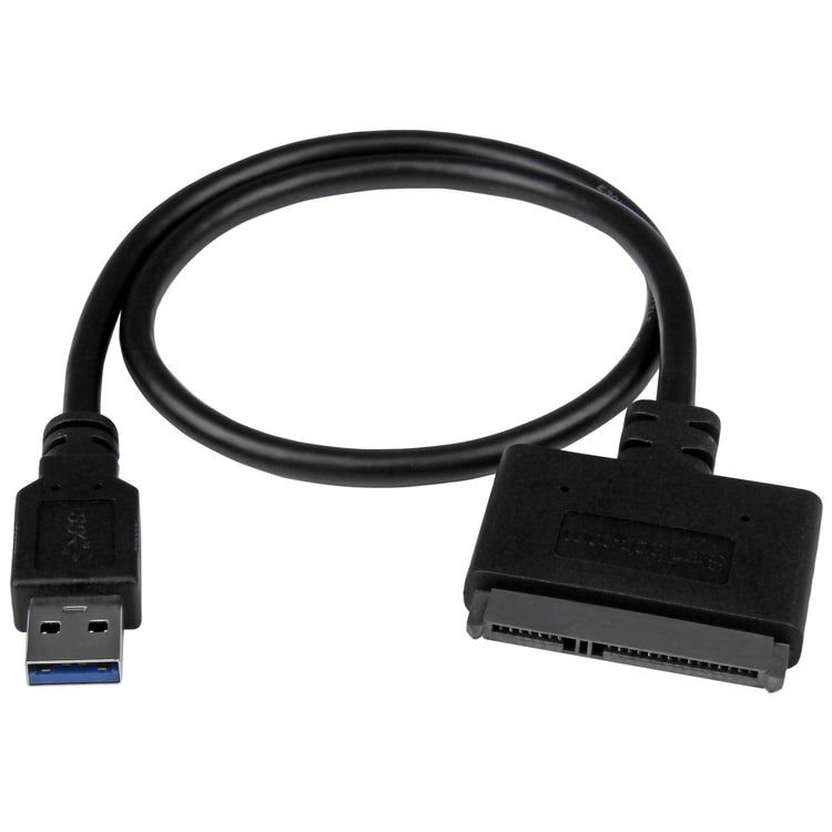 STARTECH cable gender changer USB 3.1 A SATA 7+15 pin Black (USB312SAT3CB) - Cartouches Certifiees