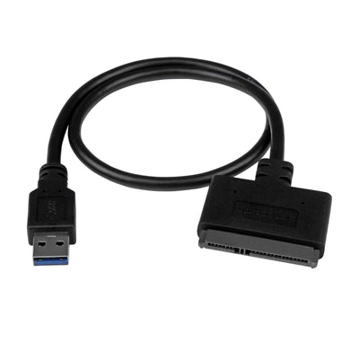 STARTECH cable gender changer USB 3.1 A SATA 7+15 pin Black (USB312SAT3CB) - Cartouches Certifiees