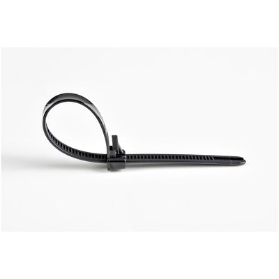 STARTECH cable tie Releasable cable tie Nylon, Plastic Black 100 pc(s) (CBMZTRB6BK) - Cartouches Certifiees