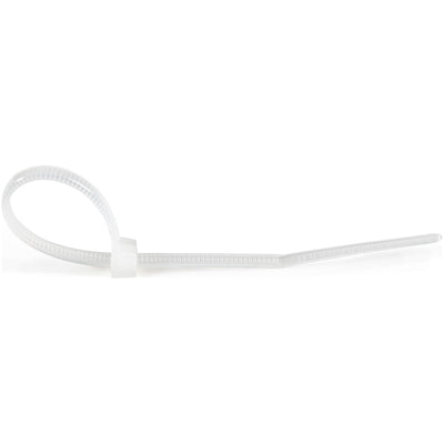 STARTECH cable tie Releasable cable tie Nylon, Plastic White 100 pc(s) (CBMZT4N) - Cartouches Certifiees