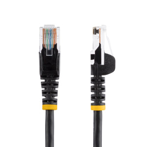 STARTECH .com 10 ft Black Snagless Category 5e (350 MHz) UTP Patch Cable networking cable 3,05 m (45PATCH10BK) - Cartouches Certifiees