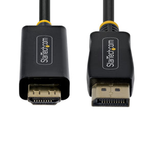 STARTECH .com 10F-DP-HDMI-4K60-GR video cable adapter 3 m DisplayPort HDMI Type A (Standard) Black (10F-DP-HDMI-4K60-HDR) - Cartouches Certifiees
