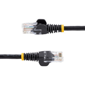STARTECH .com 15 ft Black Snagless Category 5e (350 MHz) UTP Patch Cable networking cable 4,57 m (45PATCH15BK) - Cartouches Certifiees