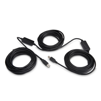 STARTECH .com 15m USB 2.0, M/M USB cable USB A USB B 0,48 Gbit/s Aluminium, Black (USB2HAB50AC) - Cartouches Certifiees