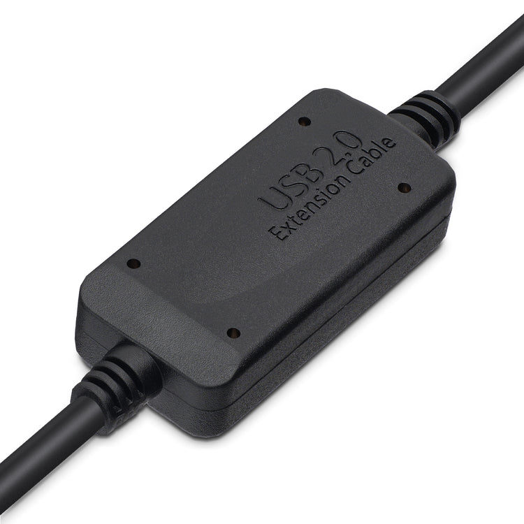 STARTECH .com 15m USB 2.0, M/M USB cable USB A USB B 0,48 Gbit/s Aluminium, Black (USB2HAB50AC) - Cartouches Certifiees