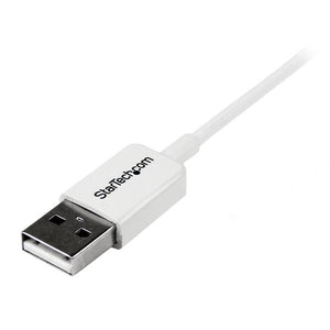 STARTECH .com 1m USB 2.0 A/Micro-B m/m USB cable USB A Micro-USB B 0,48 Gbit/s White (USBPAUB1MW) - Cartouches Certifiees