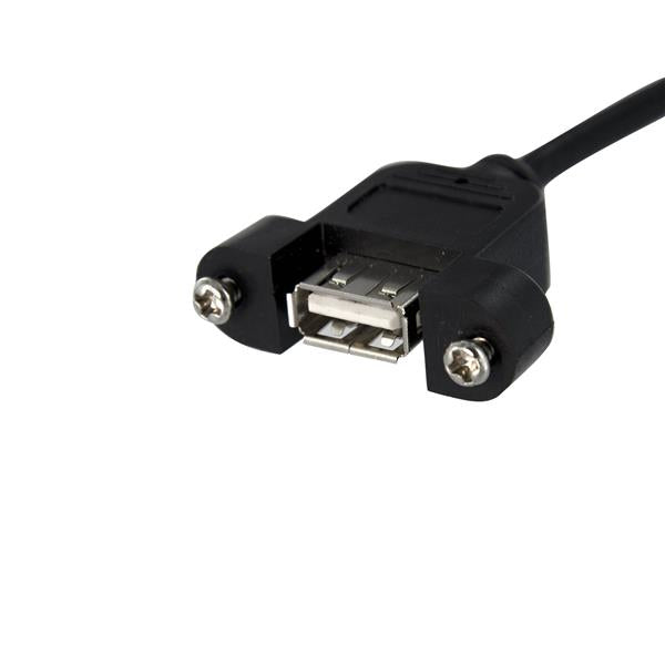 STARTECH .com 30 cm Inbouwpaneel USB Kabel - USB A naar Moederbord Aansluitkabel F/F USB cable 0,3 m Black (USBPNLAFHD1) - Cartouches Certifiees