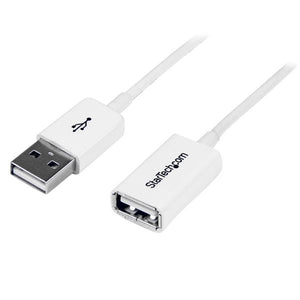 STARTECH .com 3m USB2.0 m/f USB cable USB A 0,48 Gbit/s White (USBEXTPAA3MW) - Cartouches Certifiees