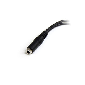 STARTECH .com audio cable 0,13 m 3.5mm 2 x 3.5mm Black (MUYHSFMM) - Cartouches Certifiees