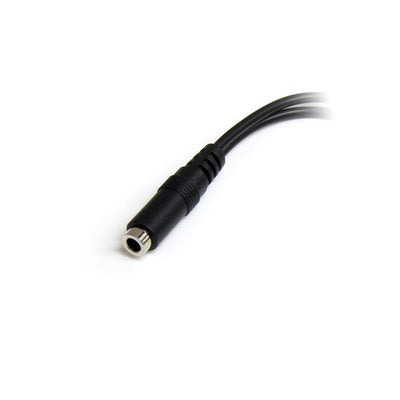 STARTECH .com audio cable 0,13 m 3.5mm 2 x 3.5mm Black (MUYHSFMM) - Cartouches Certifiees
