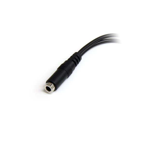 STARTECH .com audio cable 0,13 m 3.5mm 2 x 3.5mm Black (MUYHSFMM) - Cartouches Certifiees