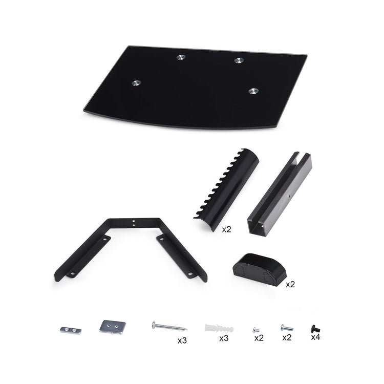 STARTECH .com AV equipment shelf Black Tempered glass (1B-WALL-MOUNT-SHELF) - Cartouches Certifiees