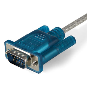 STARTECH .com cable gender changer DB-9 USB 2.0 A Blue, Transparent (ICUSB232SM3) - Cartouches Certifiees