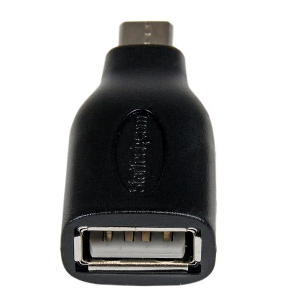 STARTECH .com cable gender changer USB Micro-B USB A Black (UUSBOTGADAP) - Cartouches Certifiees