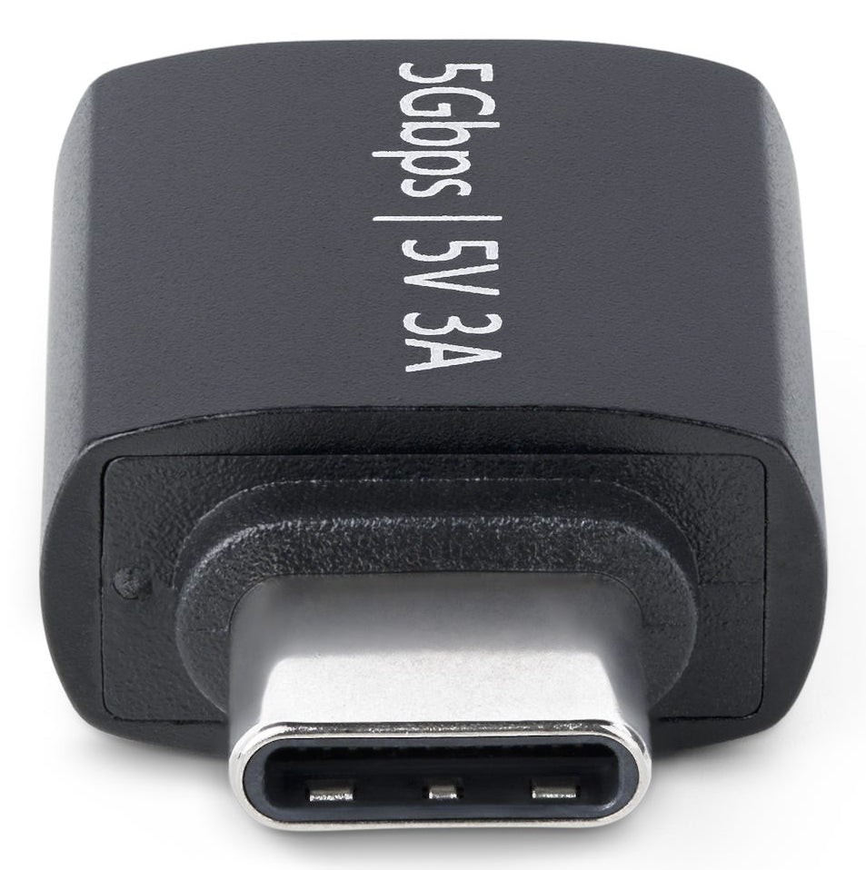 STARTECH .com cable gender changer USB Type-C USB Type-A Black (USB31CAADGCP) - Cartouches Certifiees