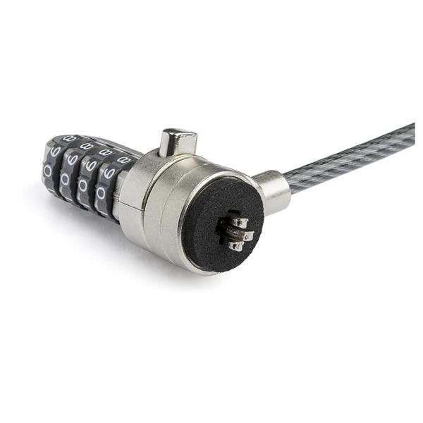 STARTECH .com cable lock Black, Silver (BRNCHLOCK) - Cartouches Certifiees