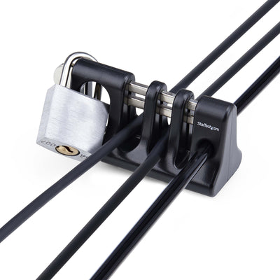 STARTECH .com cable organizer Desk Cable holder Black (CABLE-ORGANIZER-LOCK) - Cartouches Certifiees