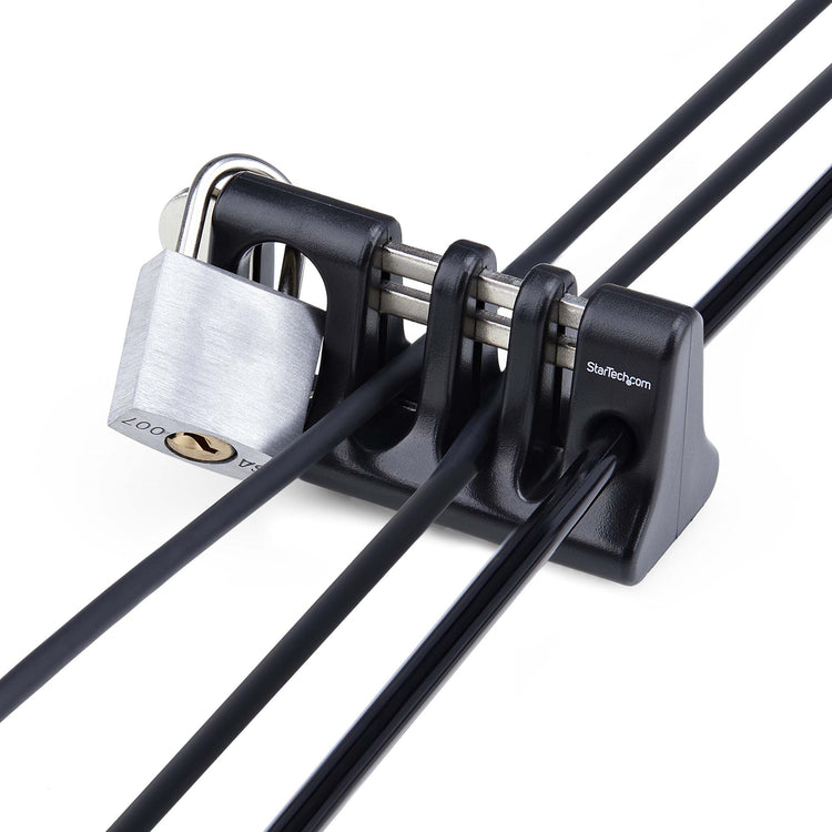 STARTECH .com cable organizer Desk Cable holder Black (CABLE-ORGANIZER-LOCK) - Cartouches Certifiees
