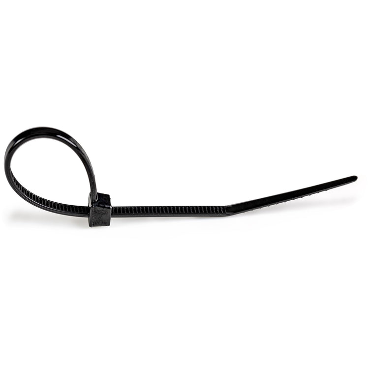STARTECH .com cable tie Releasable cable tie Nylon, Plastic Black 100 pc(s) (CBMZT4B) - Cartouches Certifiees