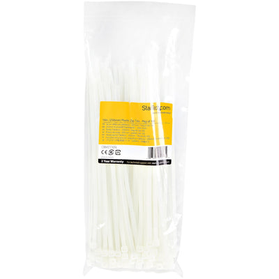STARTECH .com cable tie Releasable cable tie Nylon, Plastic White 100 pc(s) (CBMZT10N) - Cartouches Certifiees