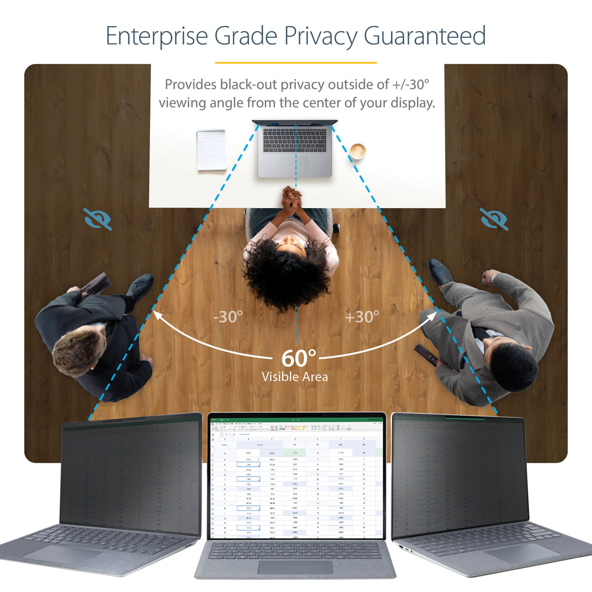 STARTECH .com display privacy filters 34,3 cm (13.5") Laptop Frameless display privacy filter (135S-PRIVACY-SCREEN) - Cartouches Certifiees