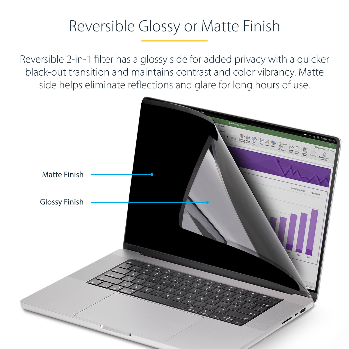 STARTECH .com display privacy filters 40,6 cm (16") Laptop Frameless display privacy filter (162MM-PRIVACY-SCREEN) - Cartouches Certifiees