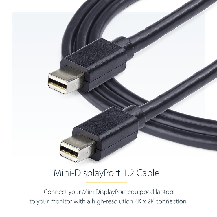 STARTECH .com DisplayPort cable 1,8 m mini DisplayPort Black (MDISPLPORT6) - Cartouches Certifiees