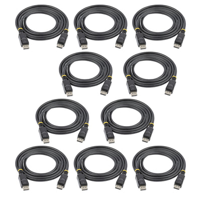 STARTECH .com DisplayPort cable 1,82 m Black (DISPLPORT6L10PK) - Cartouches Certifiees