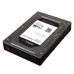 STARTECH .com drive bay panel 8,89 cm (3.5") Storage drive tray Black, Silver (25SAT35HDD) - Cartouches Certifiees