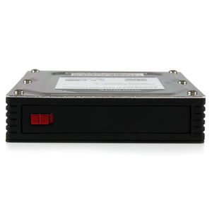STARTECH .com drive bay panel 8,89 cm (3.5") Storage drive tray Black, Silver (25SAT35HDD) - Cartouches Certifiees