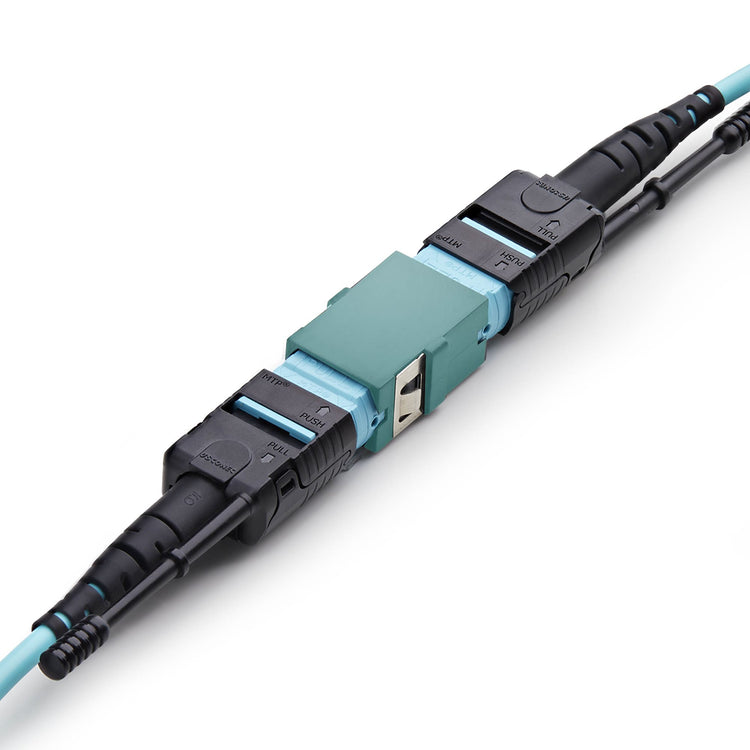 STARTECH .com fiber optic adapter MPO/MTP 1 pc(s) Aqua colour, Black (MPOSMAPCAQCOUPLER) - Cartouches Certifiees