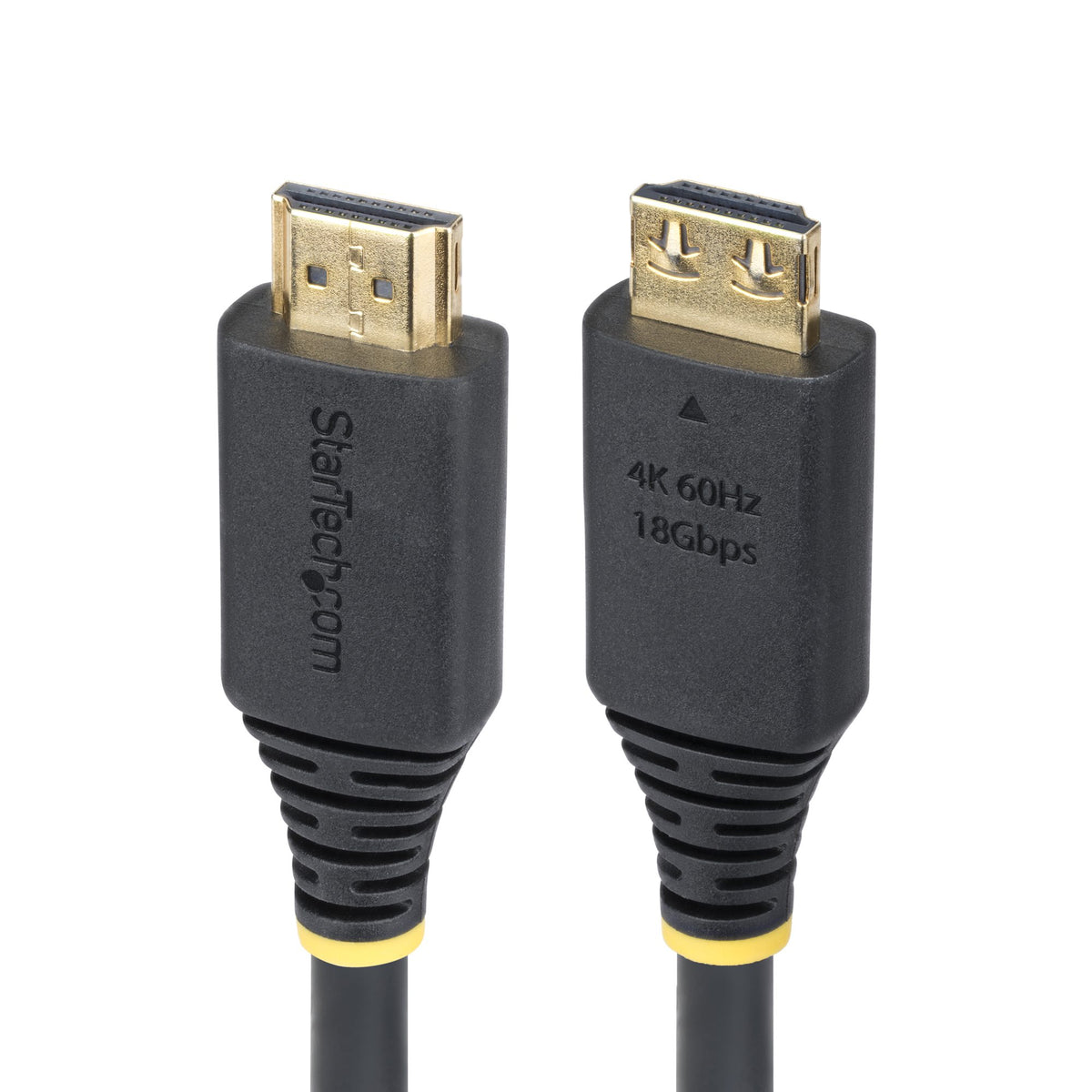 STARTECH .com HDMI cable 0,5 m HDMI Type A (Standard) Black (HDMI2-CABLE-GRIP-50C) - Cartouches Certifiees