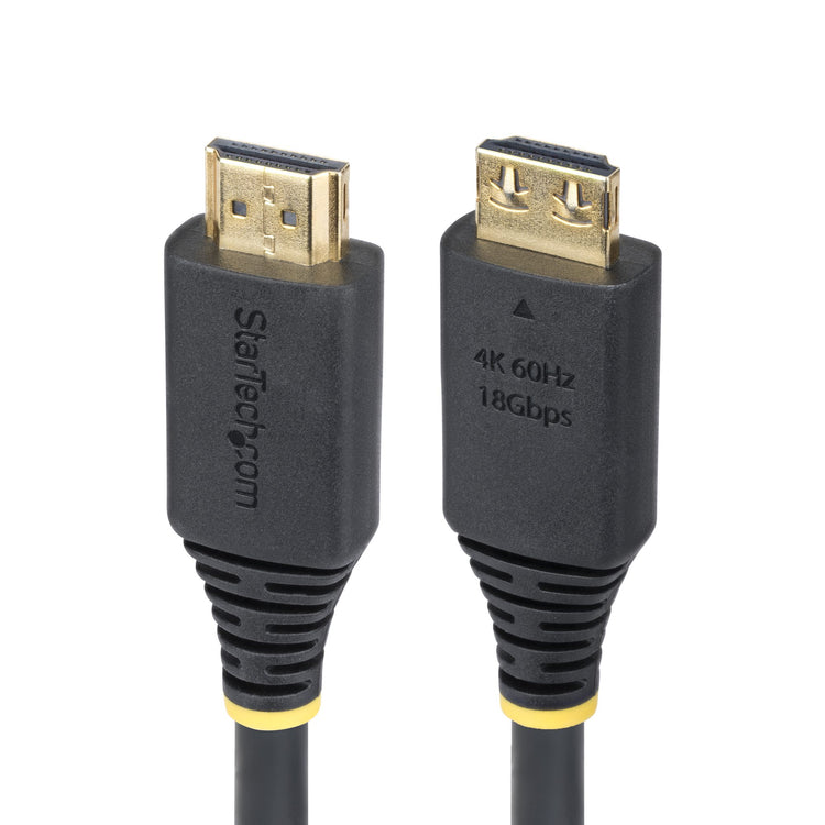 STARTECH .com HDMI cable 0,5 m HDMI Type A (Standard) Black (HDMI2-CABLE-GRIP-50C) - Cartouches Certifiees