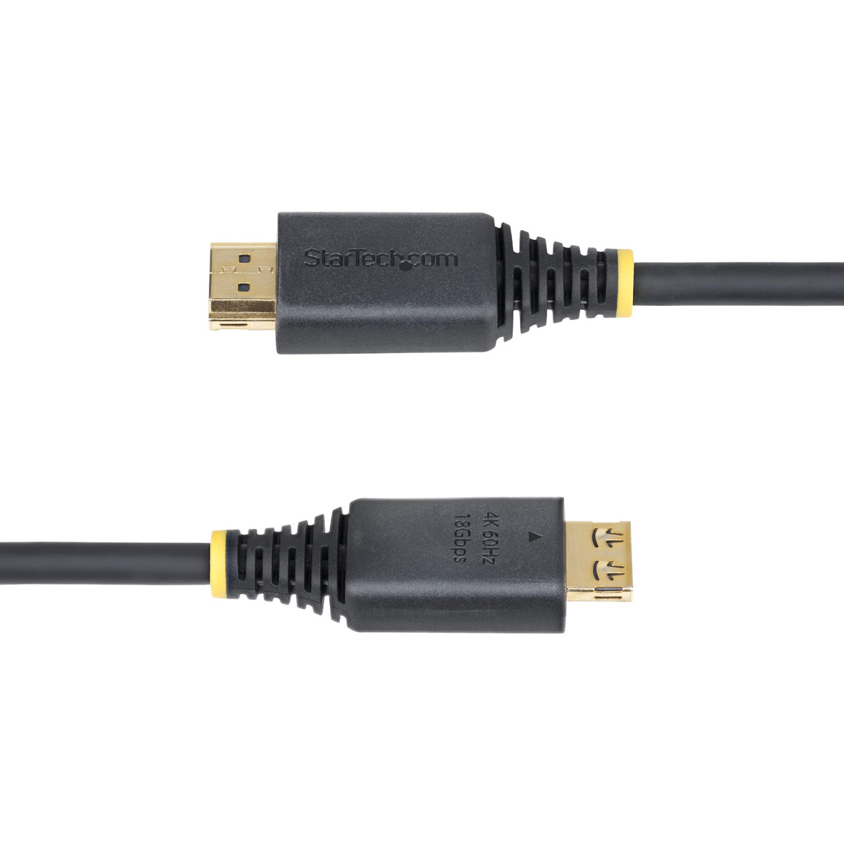 STARTECH .com HDMI cable 0,5 m HDMI Type A (Standard) Black (HDMI2-CABLE-GRIP-50C) - Cartouches Certifiees
