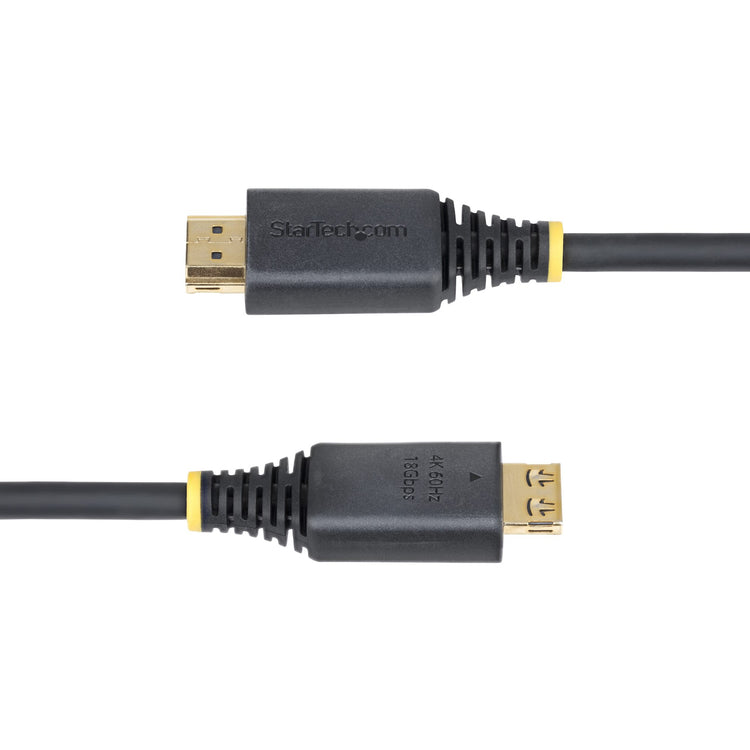 STARTECH .com HDMI cable 0,5 m HDMI Type A (Standard) Black (HDMI2-CABLE-GRIP-50C) - Cartouches Certifiees